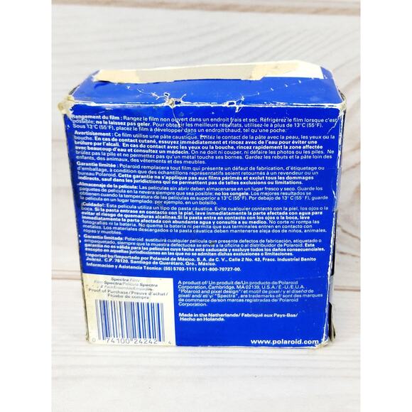 Vintage Polaroid Spectra Instant Film 1 Pack 10 Photos USA Expired 2004 Open Pkg - Picture 4 of 8